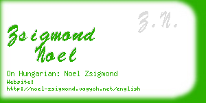 zsigmond noel business card